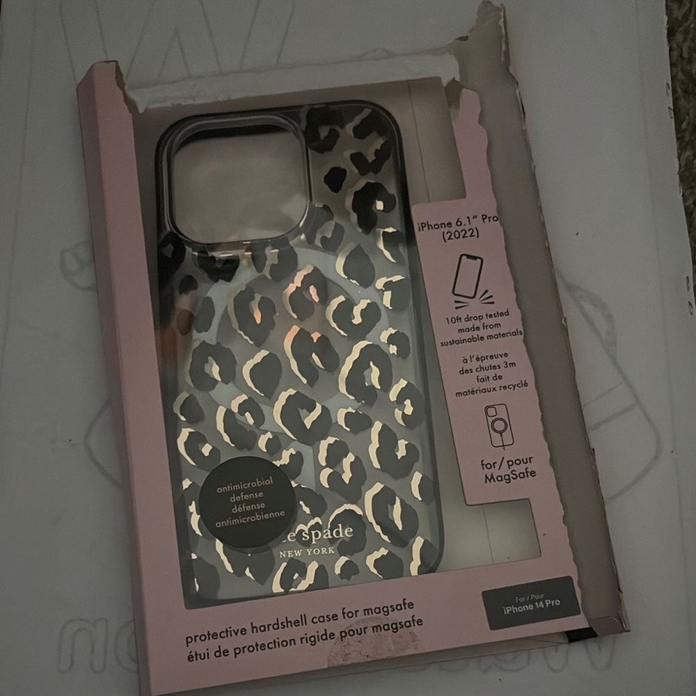kate spade Black and Gold iPhone Case